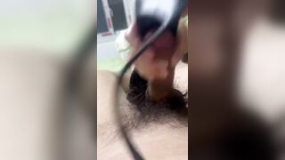 大奶老婆拿鞋拚命摩擦龜頭全射鞋裡 回報就是可以內射