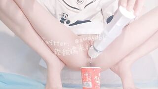 小狗撒尿 小母狗水量超多 連放水都那麼美-18