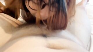 極品顏值小情侶私拍洩密流出，清純眼鏡娘小姐姐被男友口爆深喉爆操-4